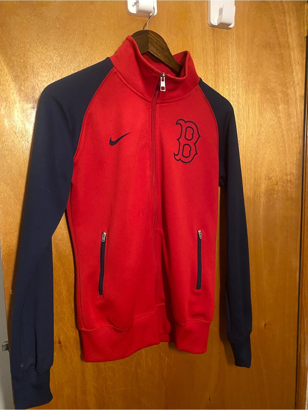 Women’s Boston Red Sox Red and Navy Full-Zip Baseball Jacket